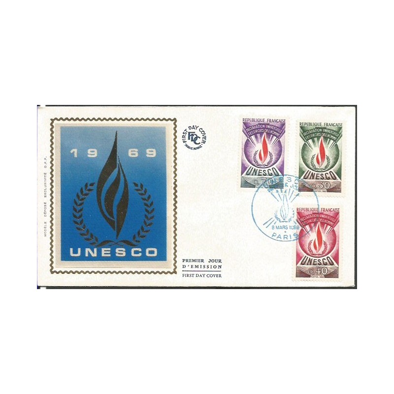 Francja 1969, UNESCO. FDC