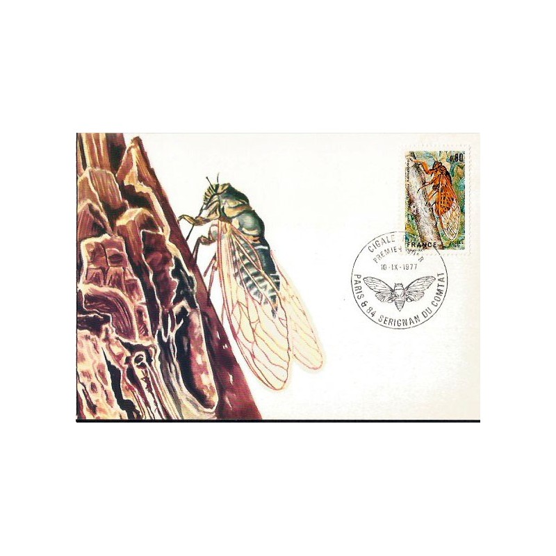 Francja 1977, Owad. Karta maksimum