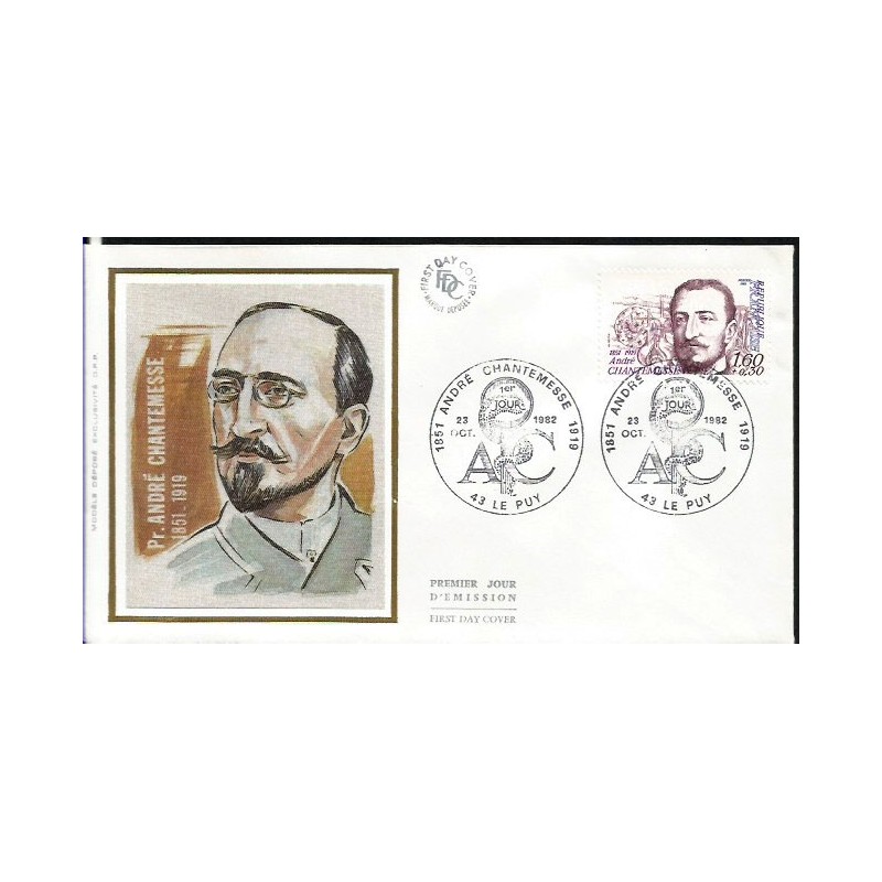 Francja 1982, A. Chantemesse, biologia, medycyna. FDC