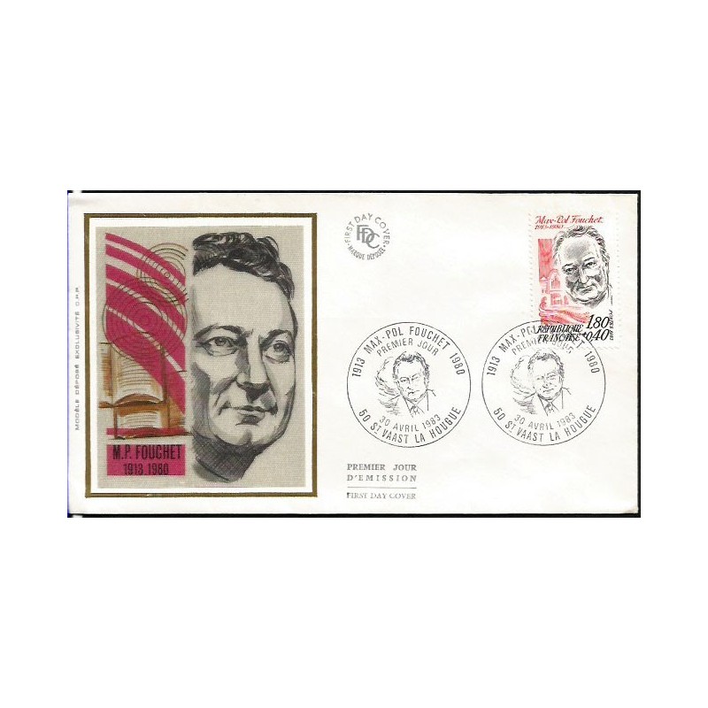 Francja 1983, M.P Fouchet, poezja. FDC