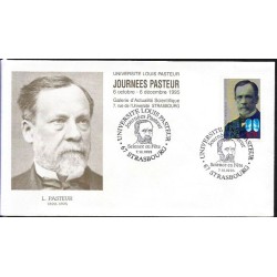 Francja 1995, L. Pasteur, chemia, biologia. Datownik