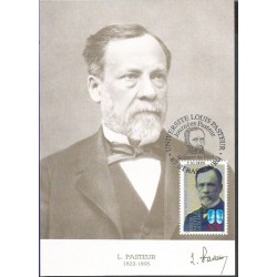 Francja 1995, L. Pasteur, chemia, biologia. Karta maksimum
