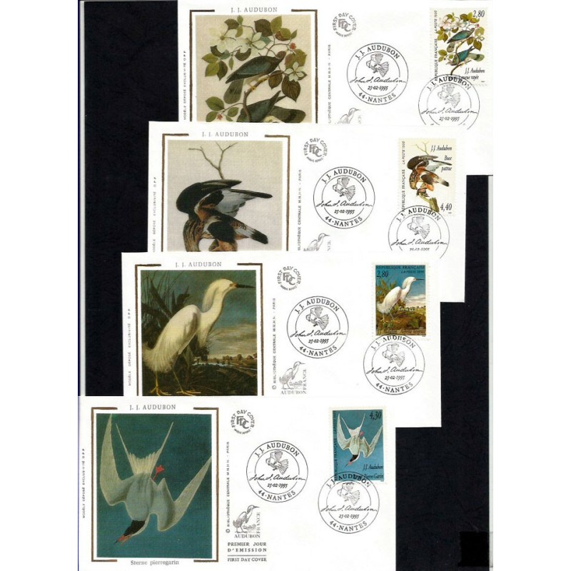 Francja 1995, Ptaki. FDC
