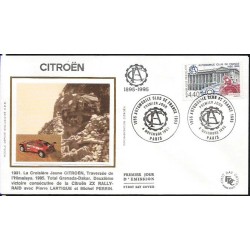 Francja 1995, Samochód, Automobilklub Francji, 100 lat. FDC