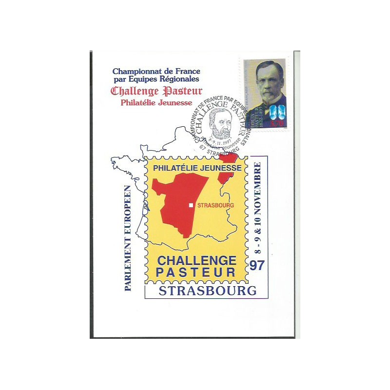 Francja 1997, L. Pasteur, chemia, biologia. Karta maksimum