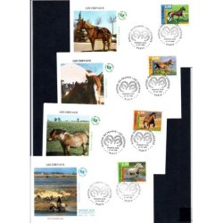 Francja 1998, Konie. FDC