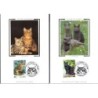 Francja 1999, Fauna: koty. Karta maksimum