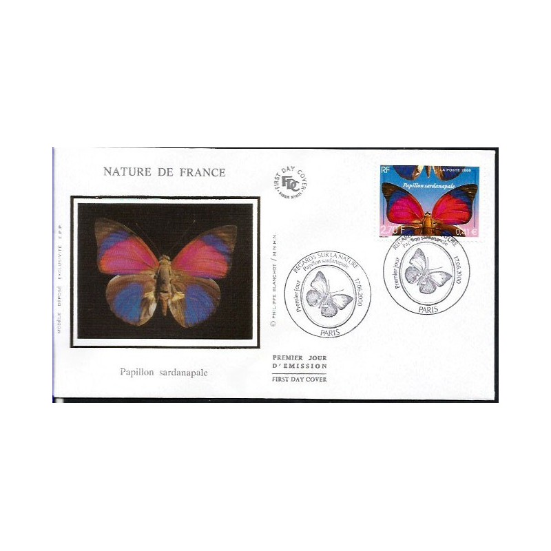 Francja 2000, Owady: motyl. FDC