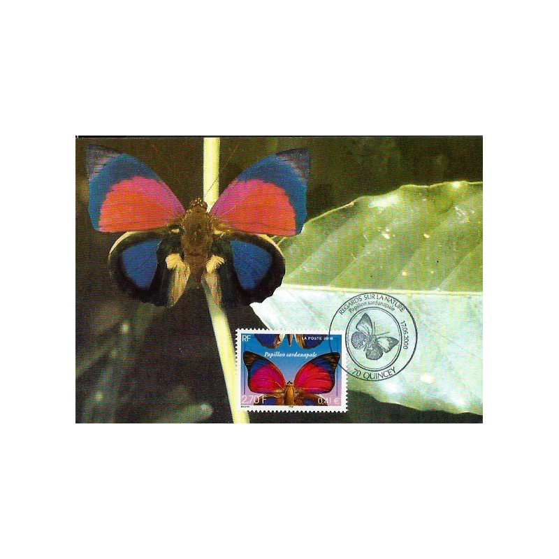 Francja 2000, Owady: motyl. Karta maksimum