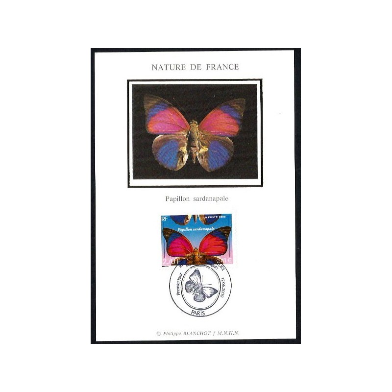 Francja 2000, Owady: motyl. Karta maksimum