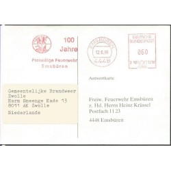 Niemcy 1986, Straż pożarna. Emsburen, frankatura mechaniczna
