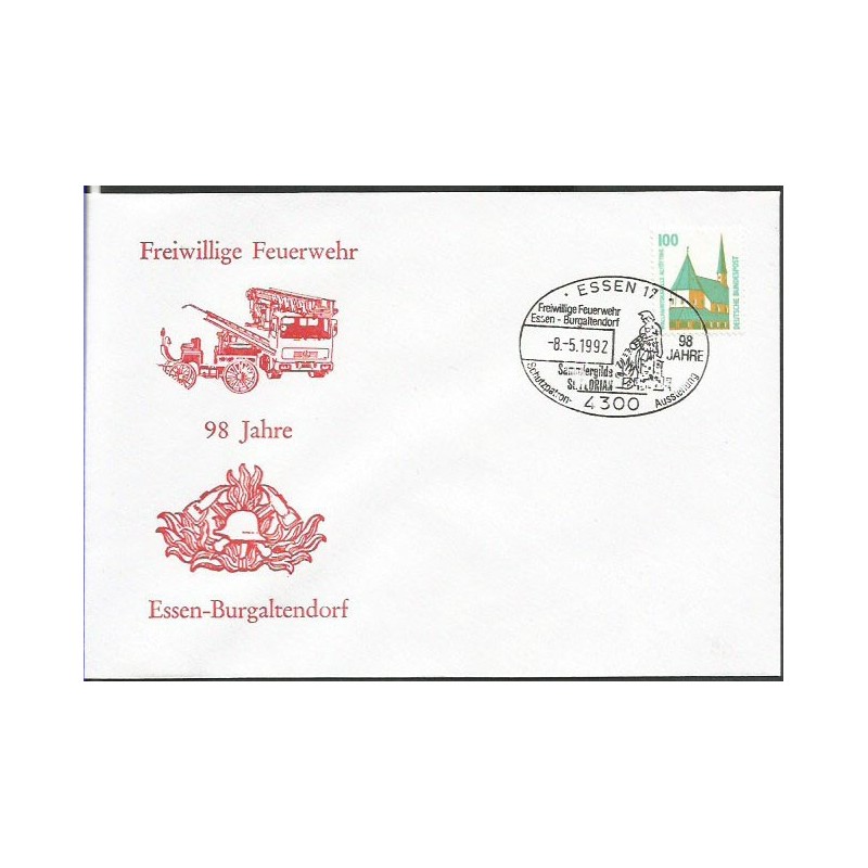 Niemcy 1992, Straż pożarna, św. Florian. Essen