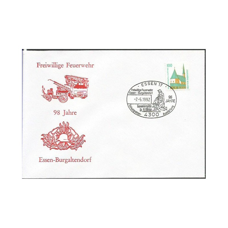 Niemcy 1992, Straż pożarna, św. Florian. Essen