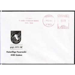 Niemcy 1992, Straż pożarna. Uedem, frankatura mechaniczna