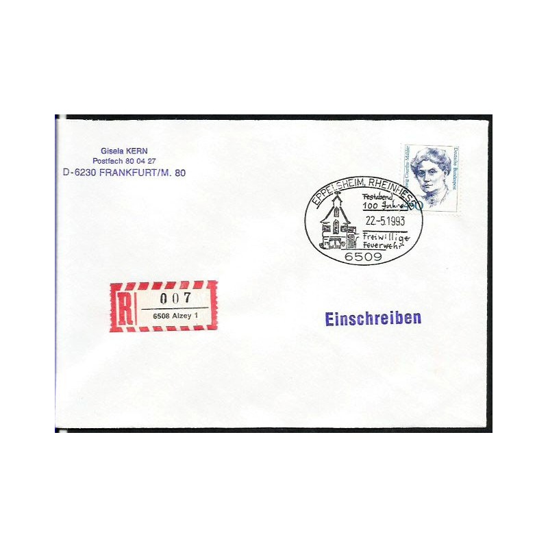 Niemcy 1993, Straż pożarna. Eppelsheim. Polecony