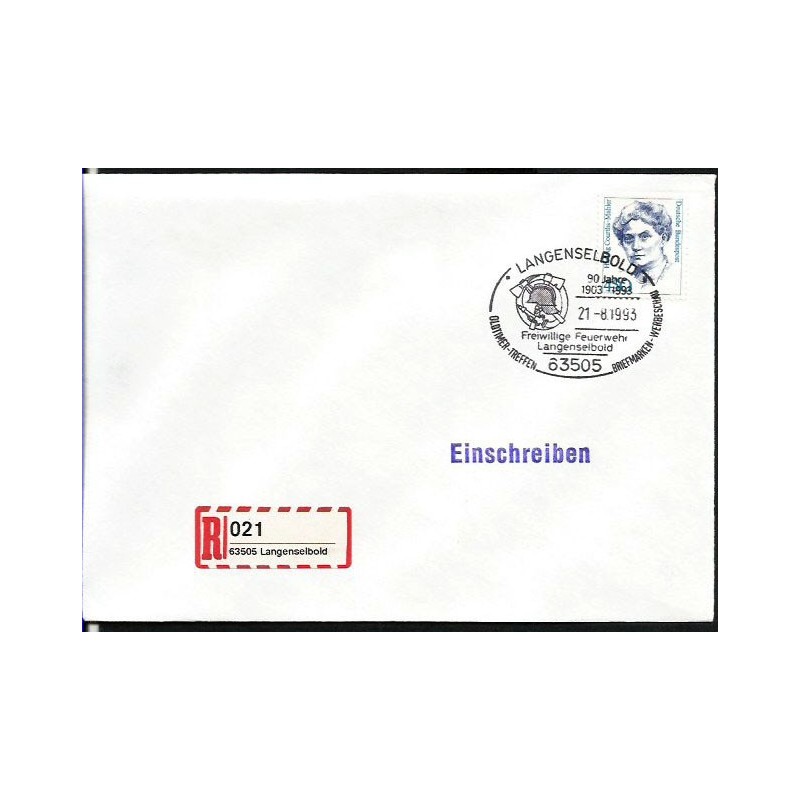 Niemcy 1993, Straż pożarna. Langenselbold. Polecony
