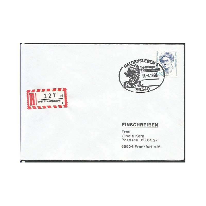 Niemcy 1994, Straż pożarna, bajka, zapałki, pożar. Haldensleben. Polecony