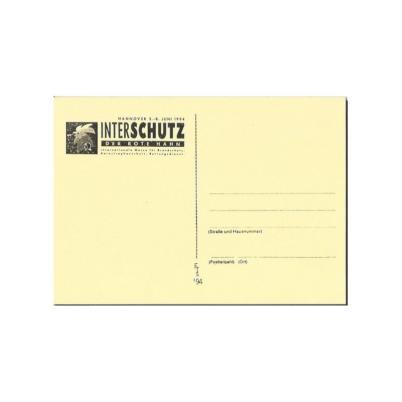 Niemcy 1994, Straż pożarna. Hanower, kartka