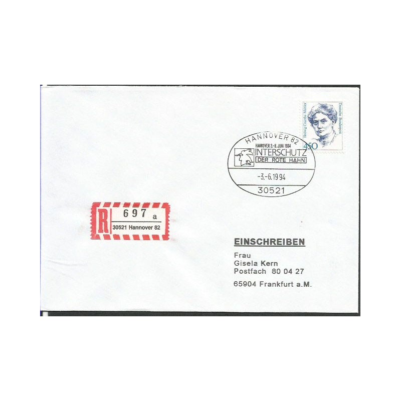 Niemcy 1994, Straż pożarna. Hanower. Polecony