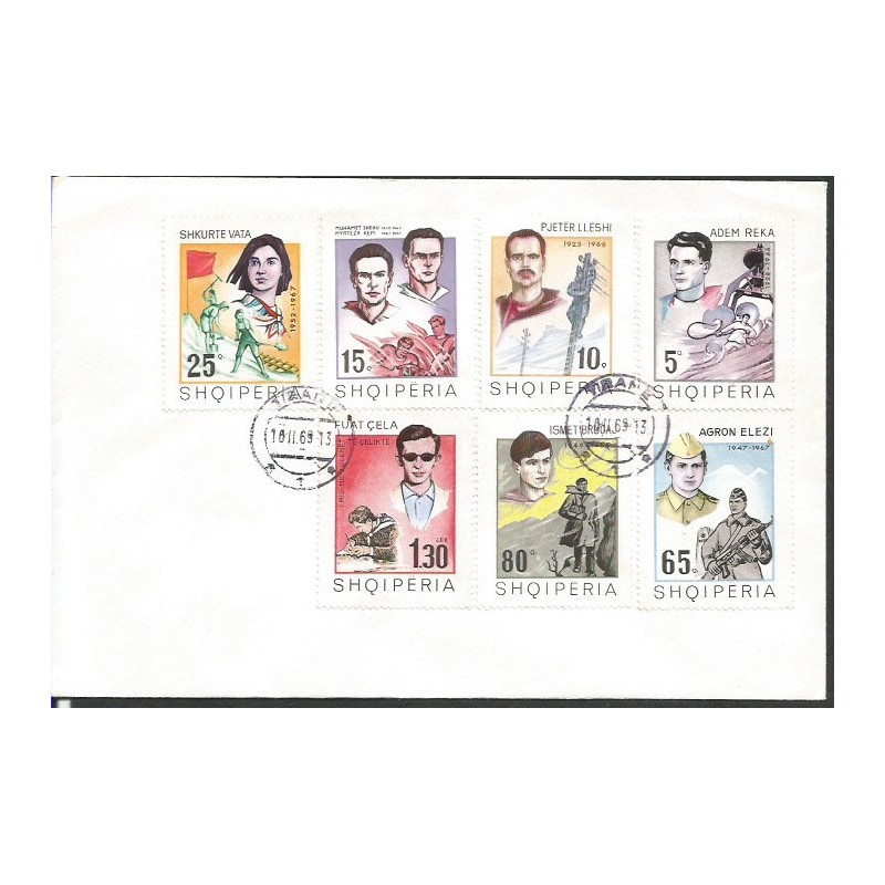 Albania 1969, Straż pożarna, ratownictwo, wojsko. FDC
