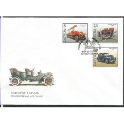 Łotwa 1996, Straż pożarna, samochody. FDC