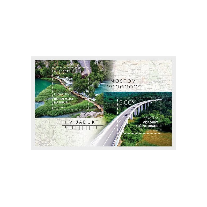 Chorwacja 2021, Mosty, mapa **