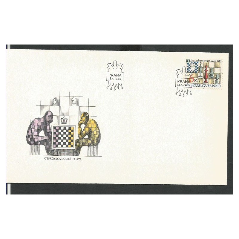 Czechosłowacja 1985, Szachy. FDC