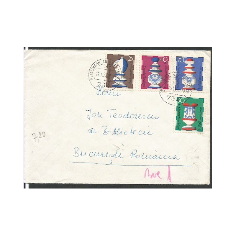 Niemcy NRD 1972, Szachy. Seria na liście z obiegu