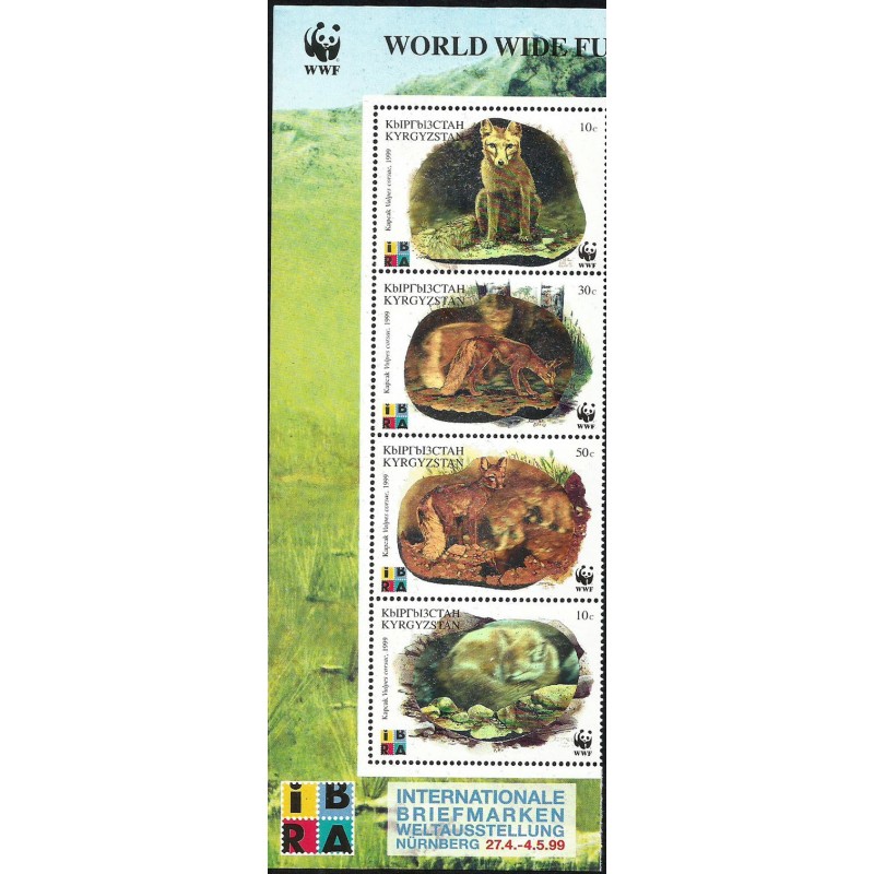 Kirgistan 1999, Fauna: lis stepowy, WWF **