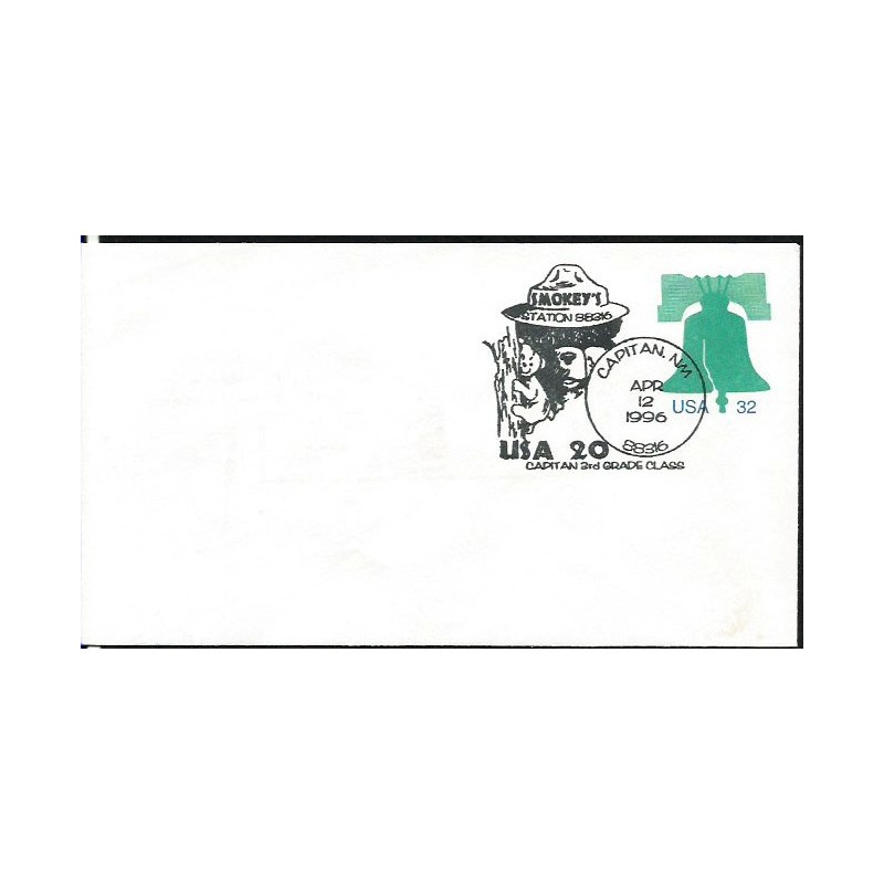 USA 1996, Straż pożarna, niedźwiadek Smokey. Capitan