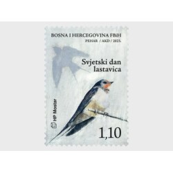 Bośnia 2023, Ptaki: jaskółka **