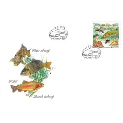 Czechy 2024, EUROPA CEPT: fauna wodna, ryby. FDC