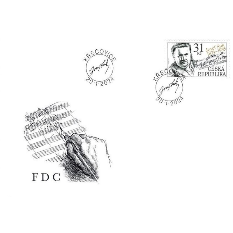 Czechy 2024, Muzyka, J. Suk. FDC