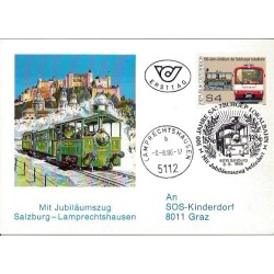 Austria 1986, Kolej, lokomotywa. Karta maksimum