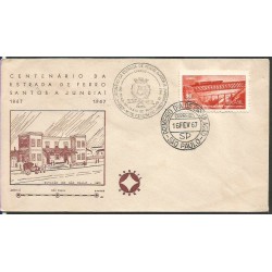 Brazylia 1967, Kolej, most. FDC
