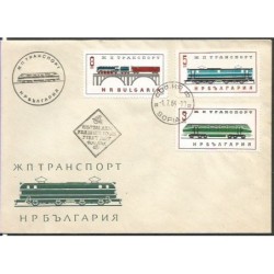 Bułgaria 1965, Kolej, pociągi. FDC