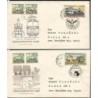 Czechosłowacja 1968, Kolej, kolejnictwo. 2 FDC z obiegu