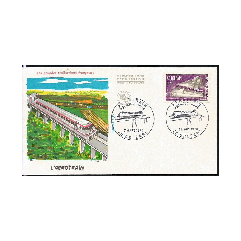 Francja 1970, Kolej. FDC