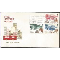 Hiszpania 1980, Kolej, autobus. FDC
