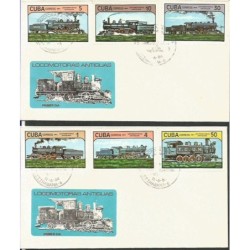 Kuba 1984, Kolej, lokomotywy. FDC