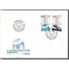 Liechtenstein 1988, EUROPA CEPT: kolej, telekomunikacja. FDC