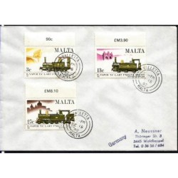Malta 1992, Kolej, lokomotywy. FDC