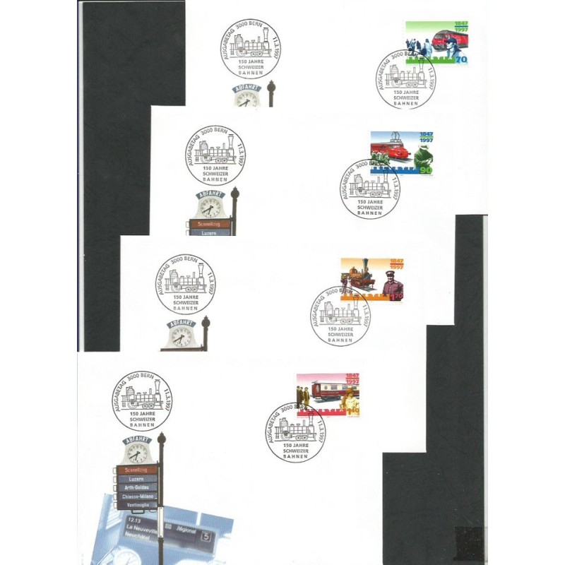 Szwajcaria 1997, Kolej. FDC