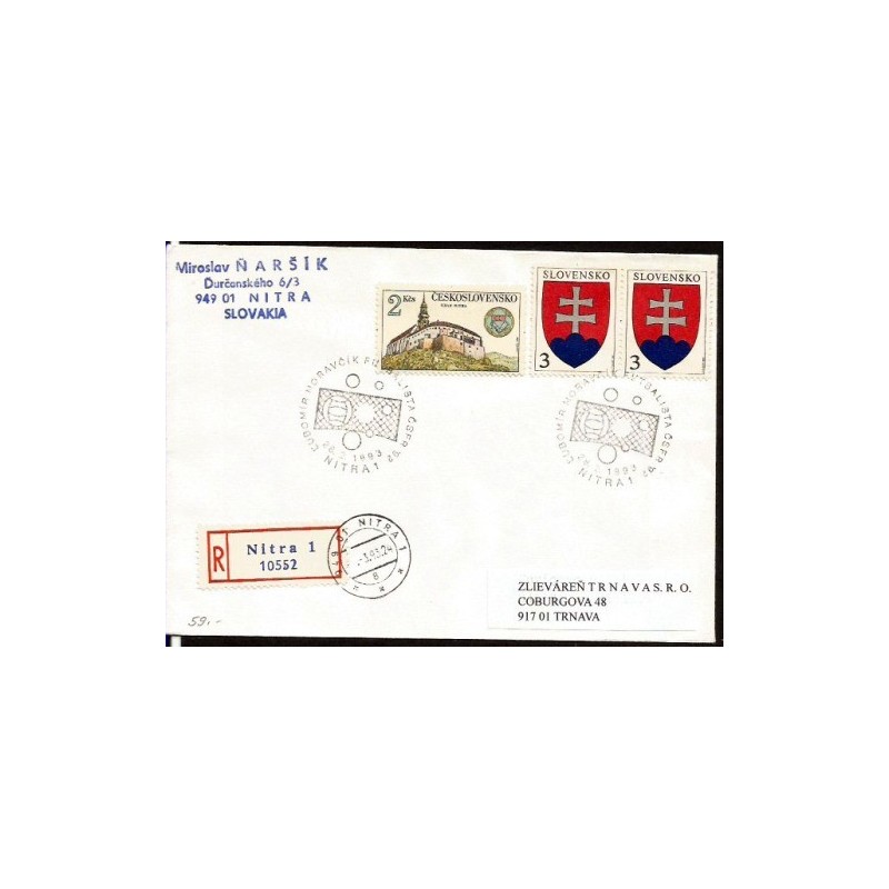 Słowacja 1993, Piłka nożna, L. Moravcik. Polecony