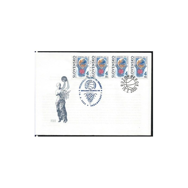 Słowacja 2000, Koszykówka. FDC