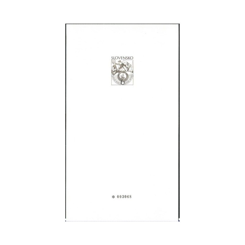 Słowacja 2001, Muzeum Poczty, trąbka. Czarnodruk