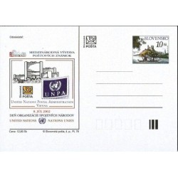 Słowacja 2002, ONZ, UNPA, poczta. Dunaj, statek, zamek. Cp