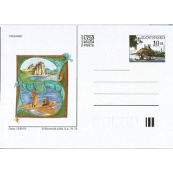 Słowacja 2002, Poczta rzeczna. Dunaj, statek, zamek. Cp