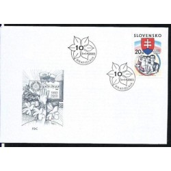 Słowacja 2003, 10 lat republiki, muzyka. FDC