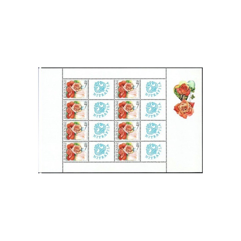 Słowacja 2003, Kwiaty, róża, WF Nitrafila. Arkusz **
